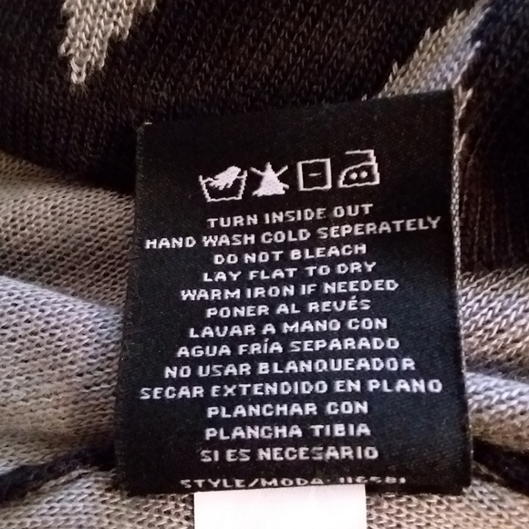 RN Studio by Ronni Black/Grey Chevron Dress - Picture 8 of 8